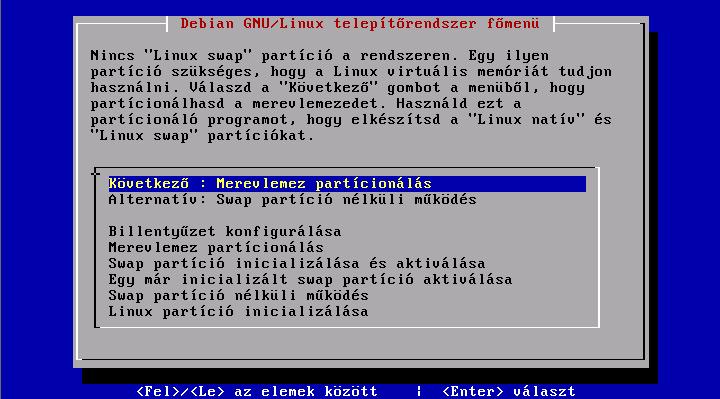 Merevlemez partcionls