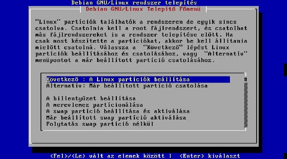 Linux partcik belltsa